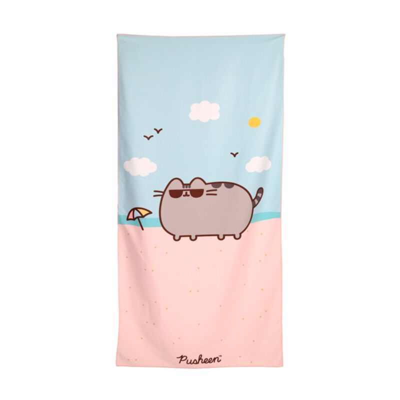 Serviette de plage en microfibre Pusheen le chat