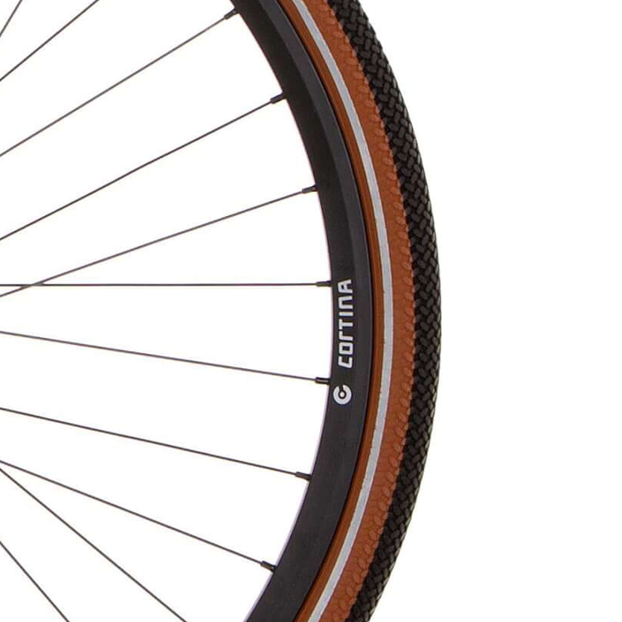 Pneu extérieur Cortina Canberra 28 x 1,75 noir caramel refl