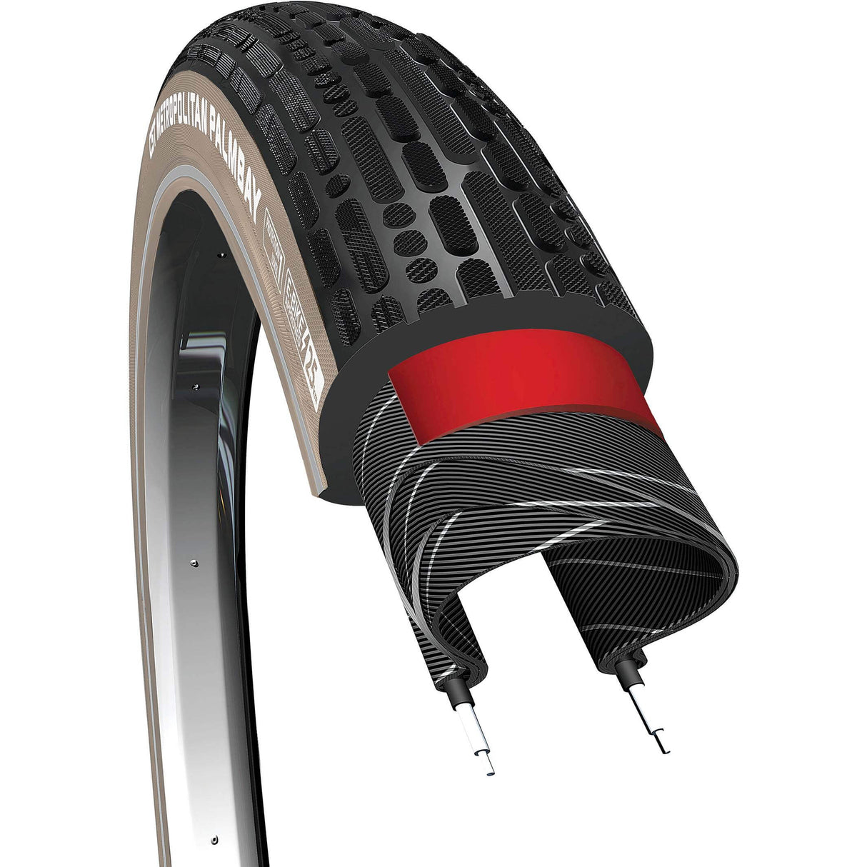 Pneu extérieur Cst palmbay 28 x 2,00 noir kaki refl