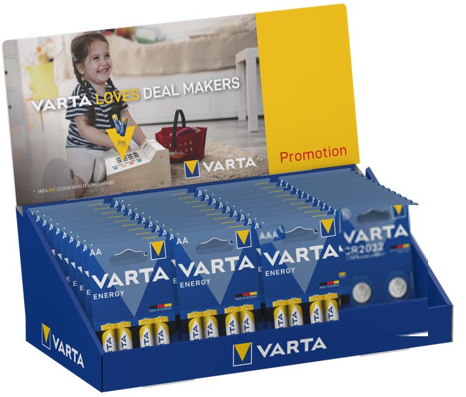 Varta batterie affichage énergie aa + aaa + cr2032