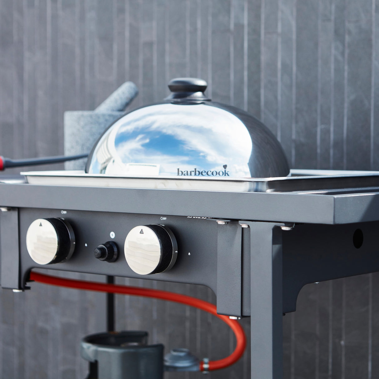 Plancha Barbecook olivia dôme en inox ø 30cm
