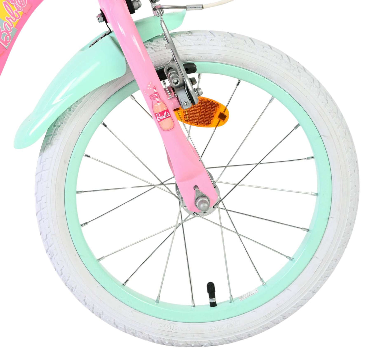 Vélo pour enfants Barbie - filles - 16 pouces - rose - deux freins à main