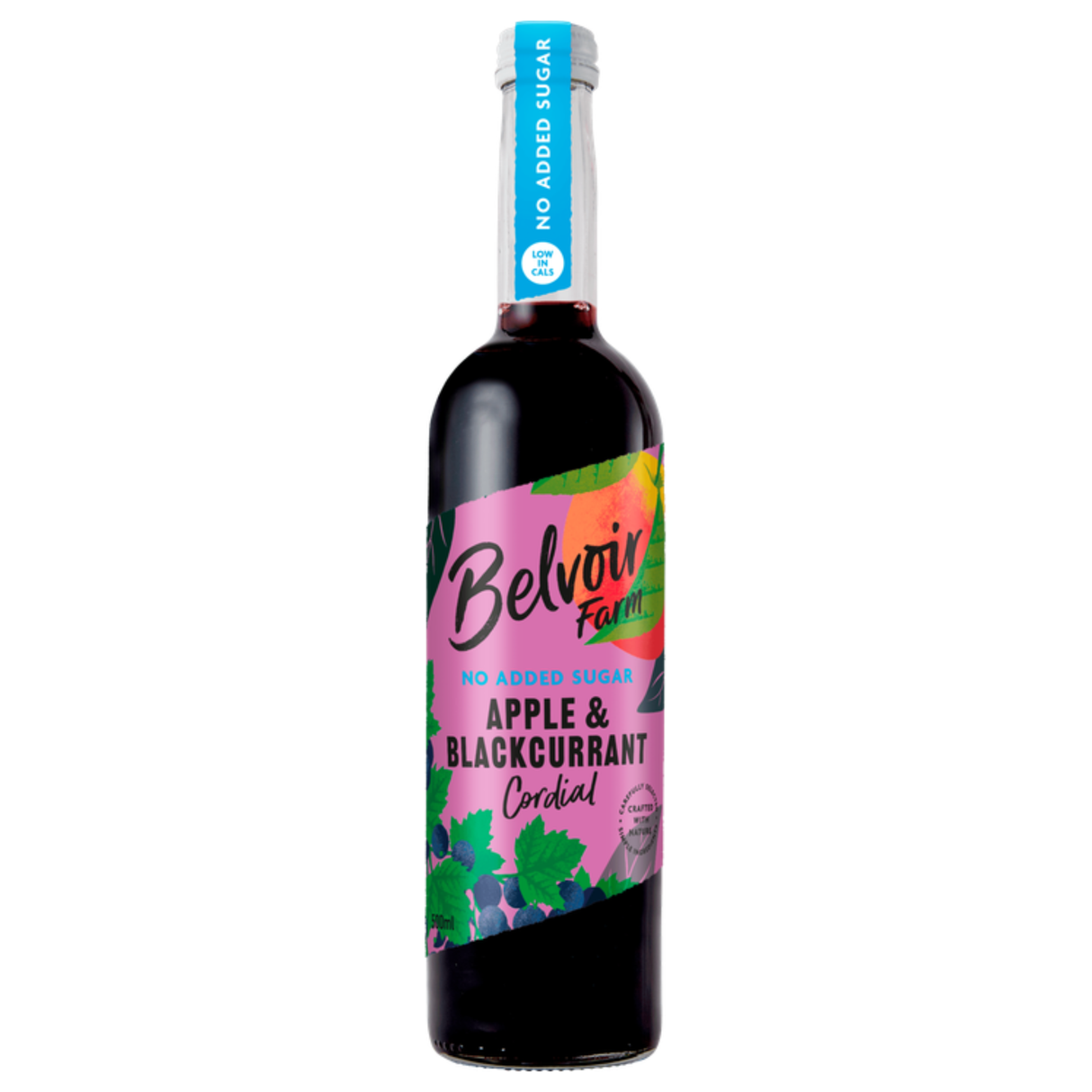 Belvoir sans sucre ajouté pomme amp; sirop de cassis (6x 500ml)