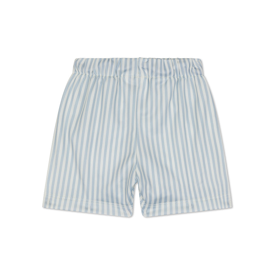 Rayures bleues | Boxer de natation UV bleu et blanc pour garçons