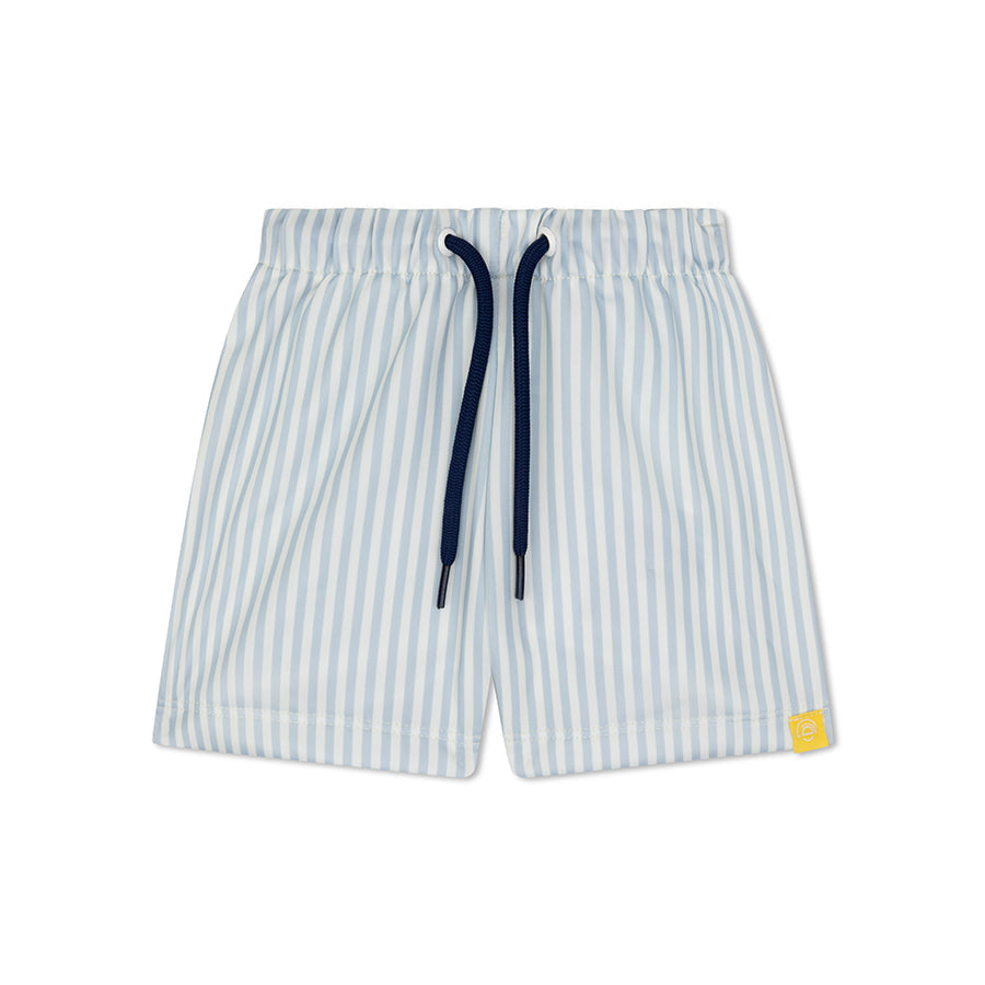 Rayures bleues | Boxer de natation UV bleu et blanc pour garçons