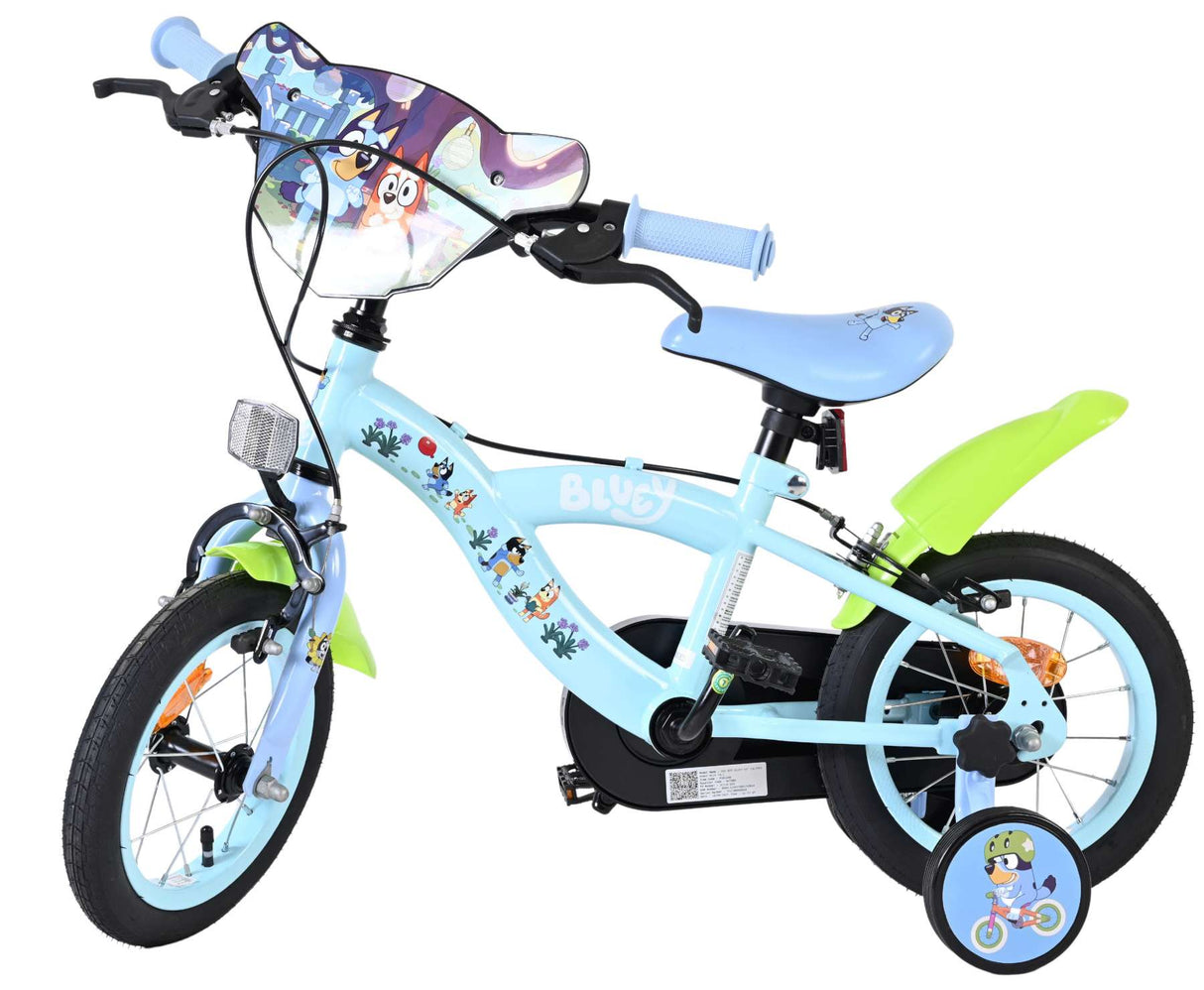 Vélo pour enfants Bluey 12 pouces - bleu clair - deux freins à main
