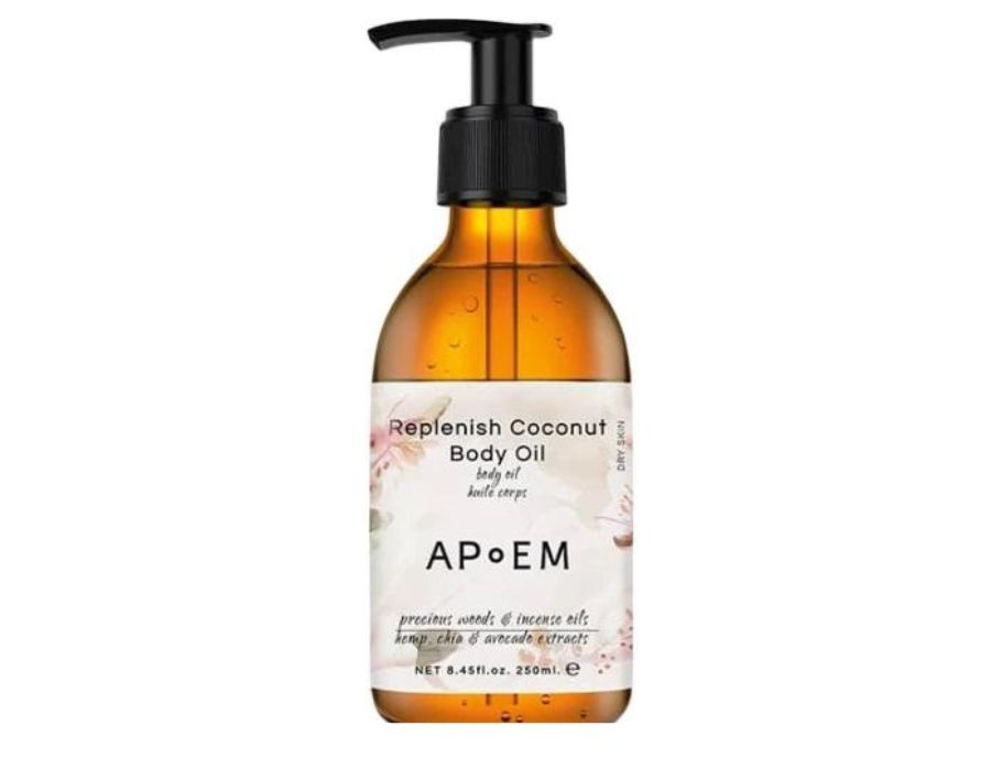 Apoem reconstitue l'huile corporelle de noix de coco 250 ml