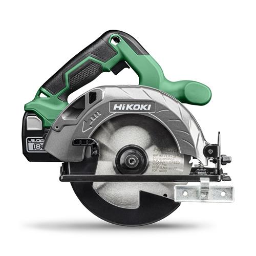 Scie circulaire à batterie Hikoki ø165mm 57mm 18v 5.0ah