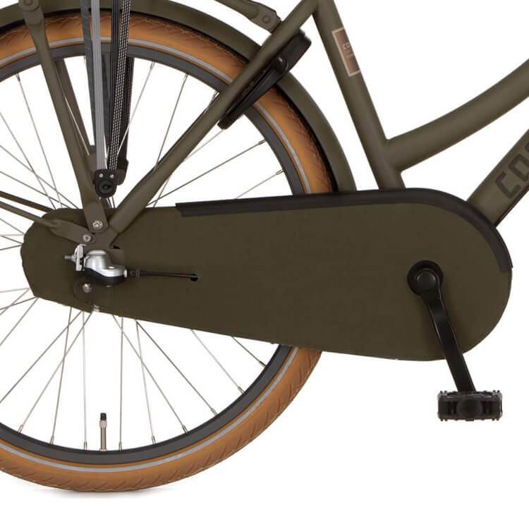 Cortina carter de chaîne en tissu laqué 26 U4 olive foncé mat