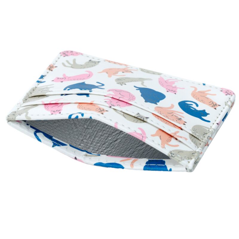 Porte-cartes anti-écrémage en tissu avec protection RFID Cat's Life