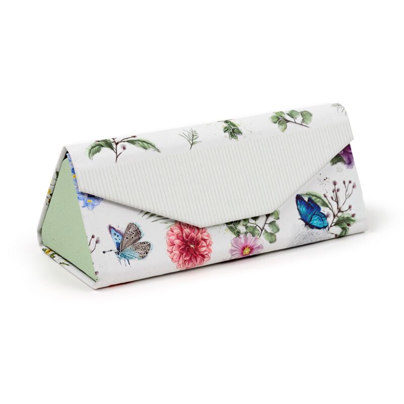 Porte-lunettes de soleil pliable Champs de papillons