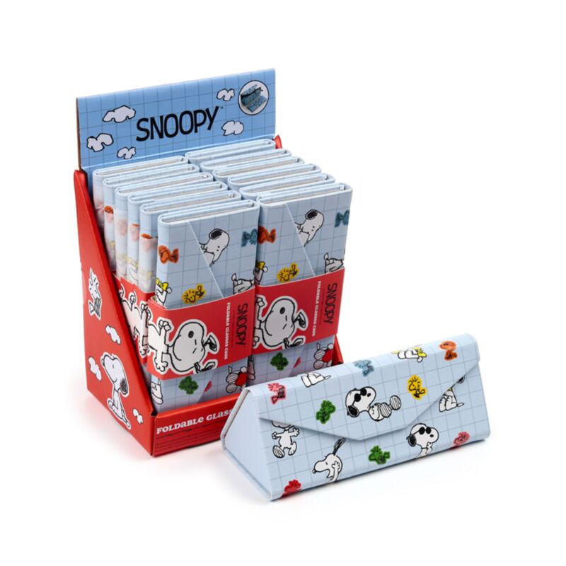 Porte-lunettes de soleil pliable Union Peanuts Snoopy Woodstock