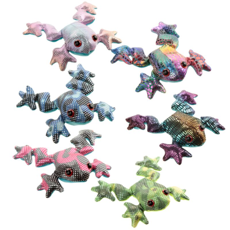 Grenouille peluches animaux sable 10 cm