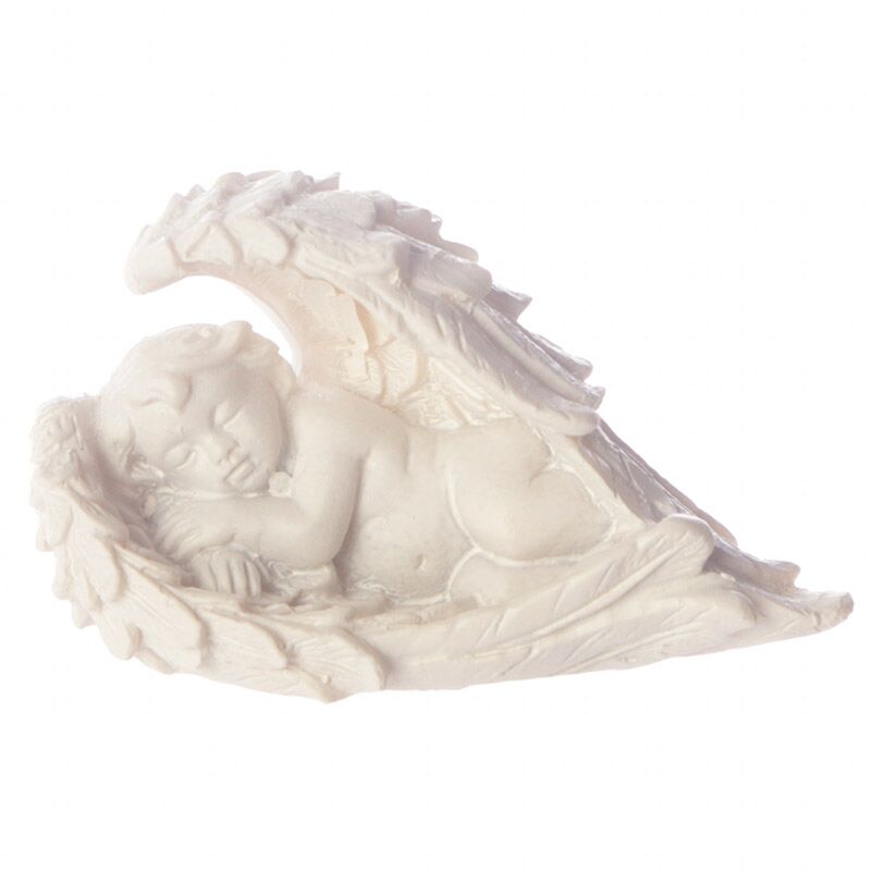 Chérubin en ailes d'ange, statuette dans un sac