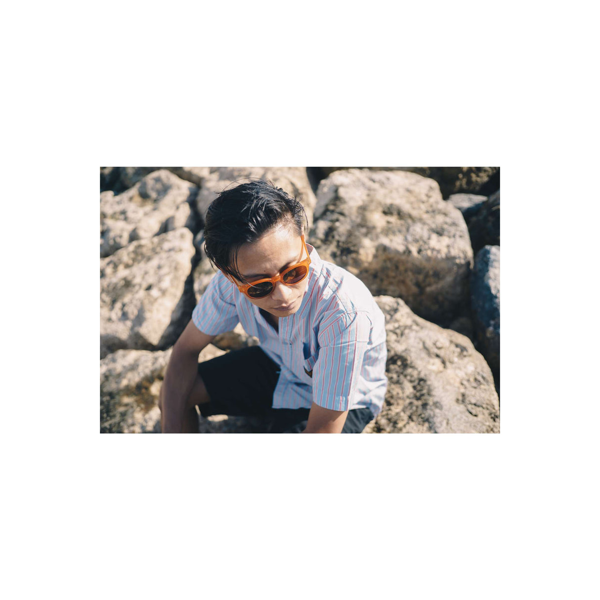 Lunettes Chpo byron x marron moutarde