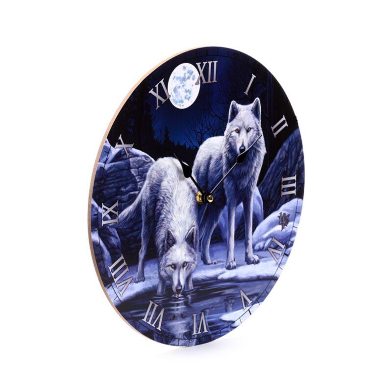 Horloge imprimée Lisa Parker Warriors ou Winter Wolf