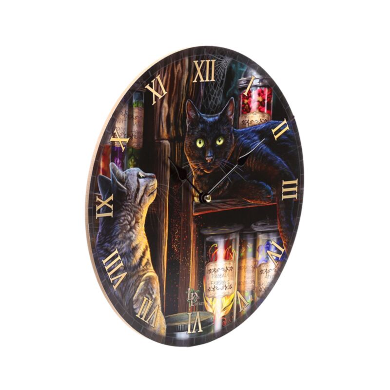 Horloge imprimée chats magiques de l'emporium Lisa Parker