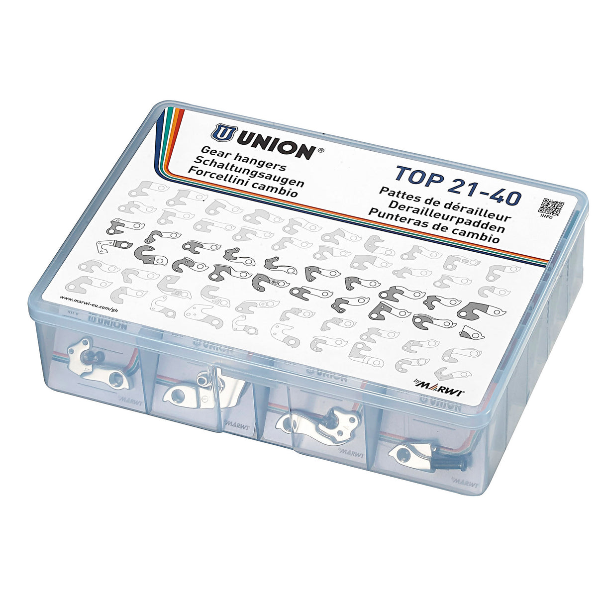 Boîte d'assortiment de l'Union Derilleurpadjes Top 21-40