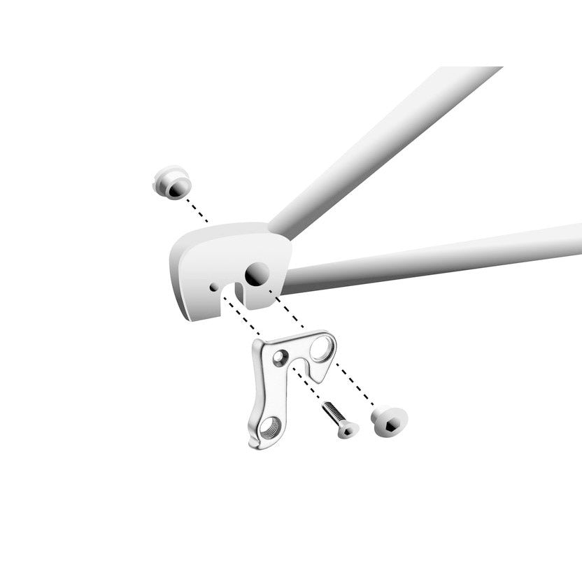 Union Derilleurpad GH-128 avec un ensemble de vis M8X0.75 + M4X0.7