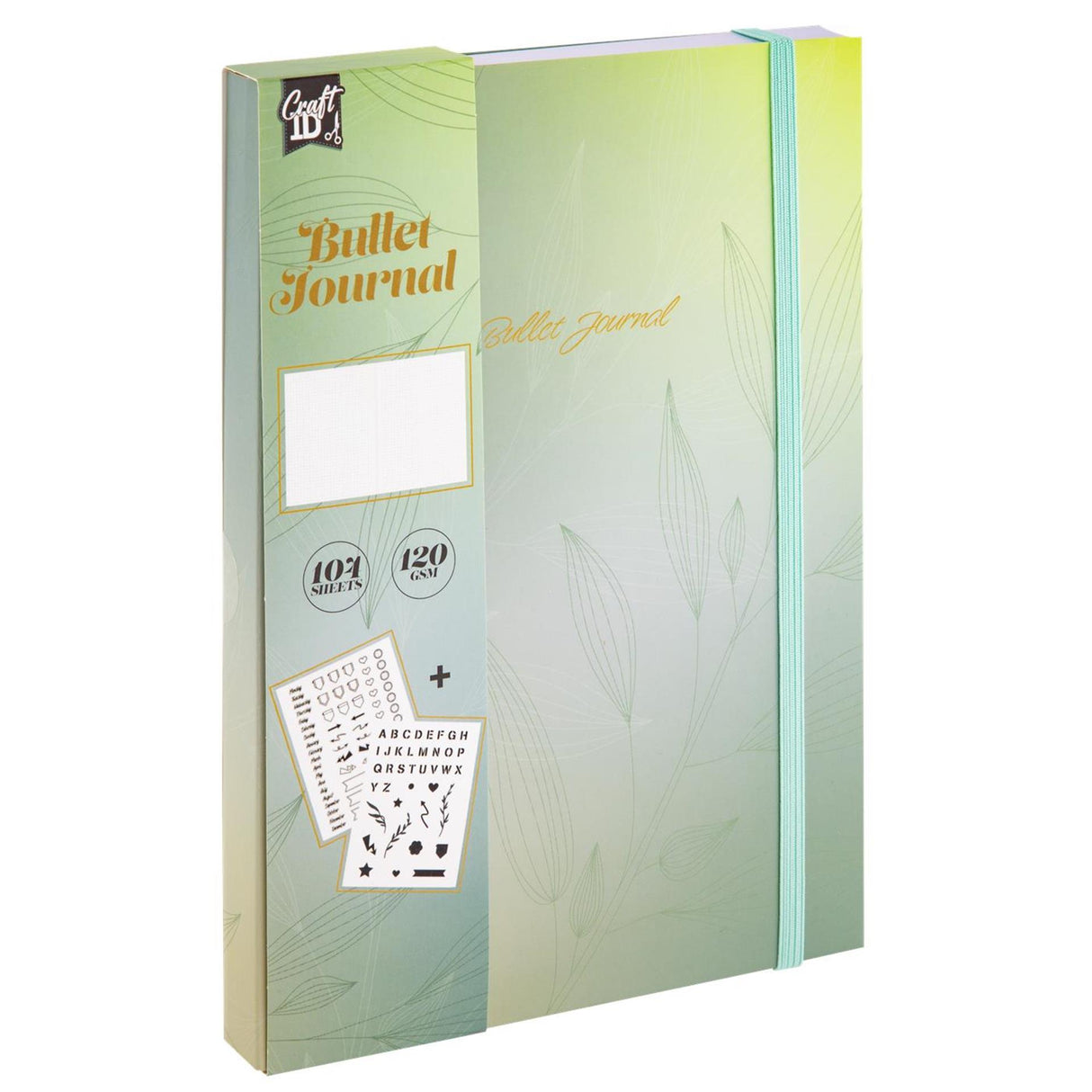 Bullet journal d'identification d'artisanat 104 pages