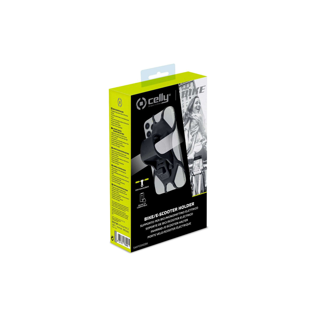 Porte-vélos celly swipebike noir