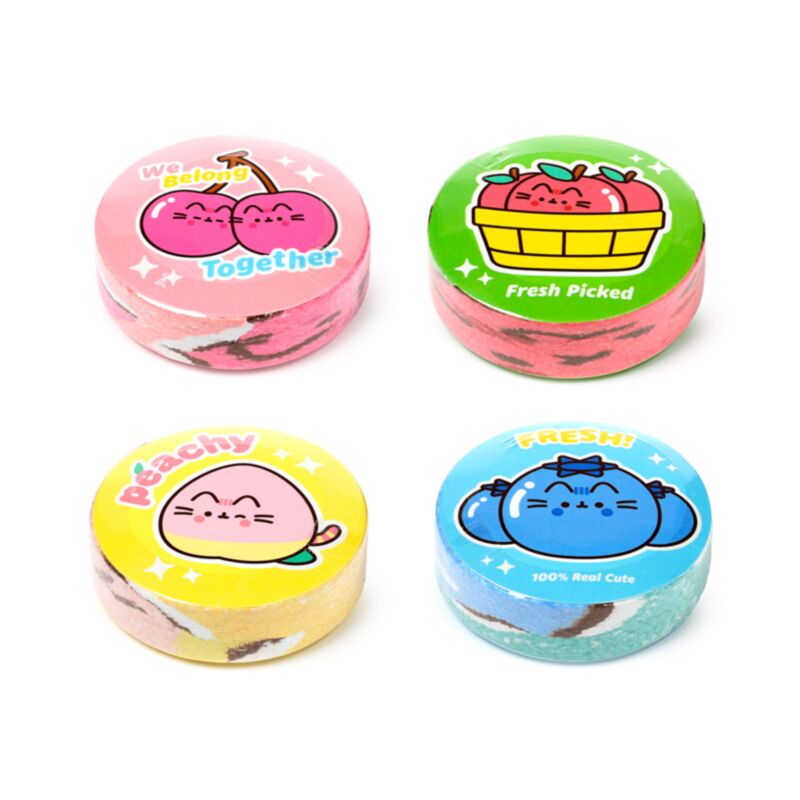 Serviette de voyage compacte Push Duck Cat Fruit