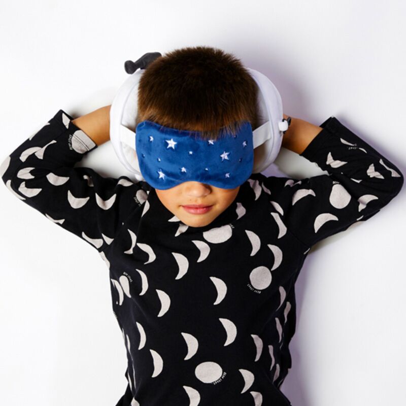 Relaxeazzz masque de sommeil oreiller de voyage rond en peluche voyage dans l'espace