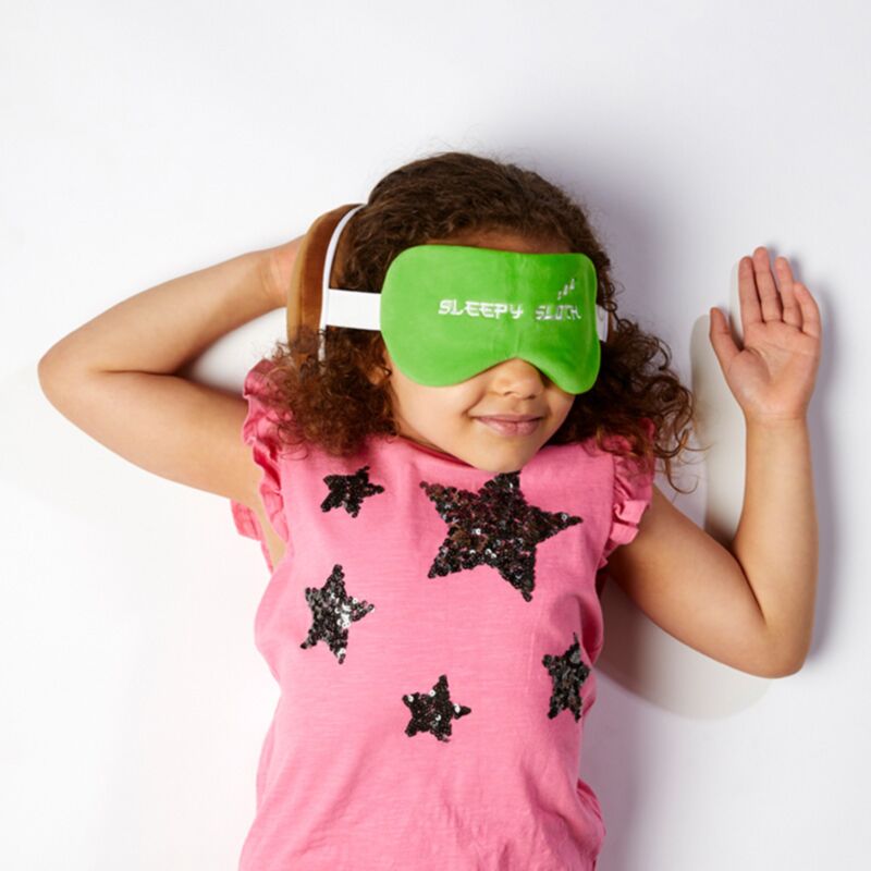 Masque de sommeil oreiller de voyage rond en peluche Relaxeazzz