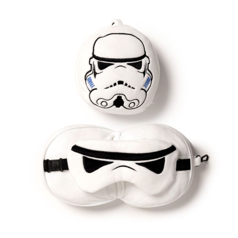 Relaxeazzz peluche le masque de sommeil oreiller de voyage rond original stormtrooper