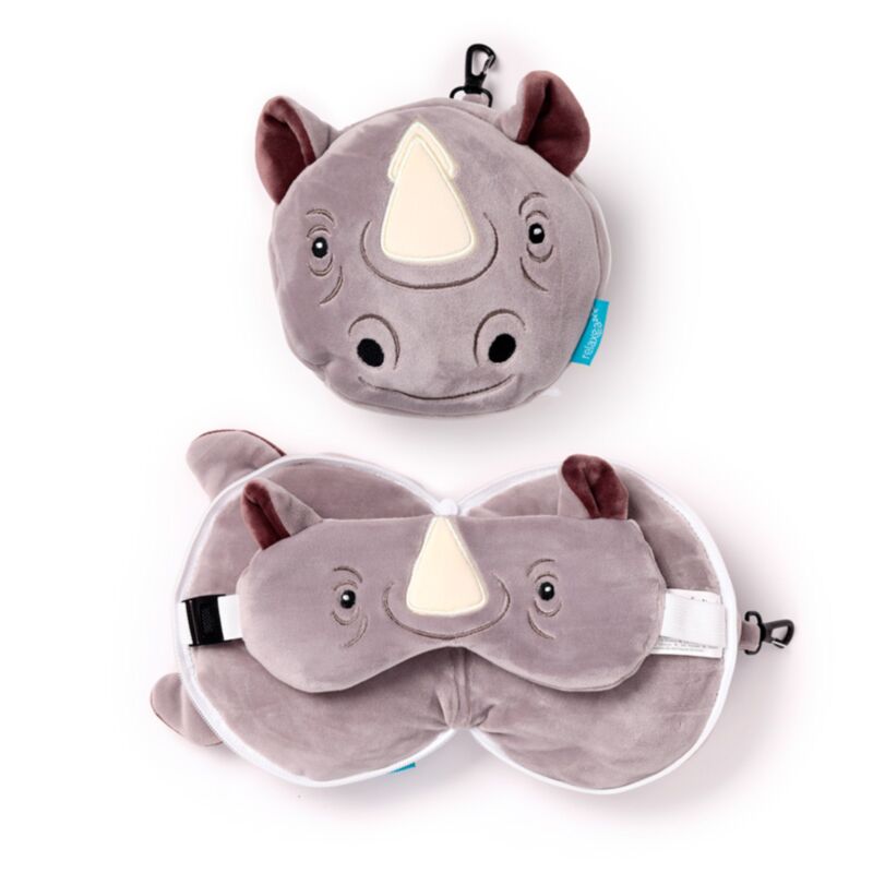 Masque de sommeil oreiller de voyage rond Relaxeazzz rhino