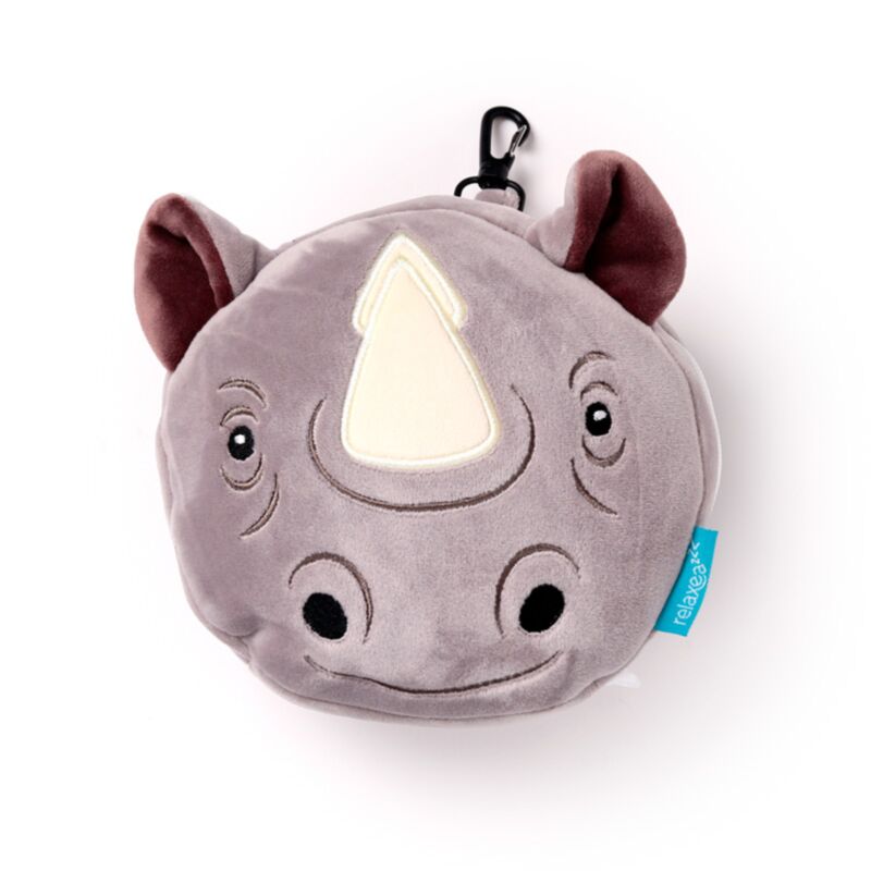 Masque de sommeil oreiller de voyage rond Relaxeazzz rhino