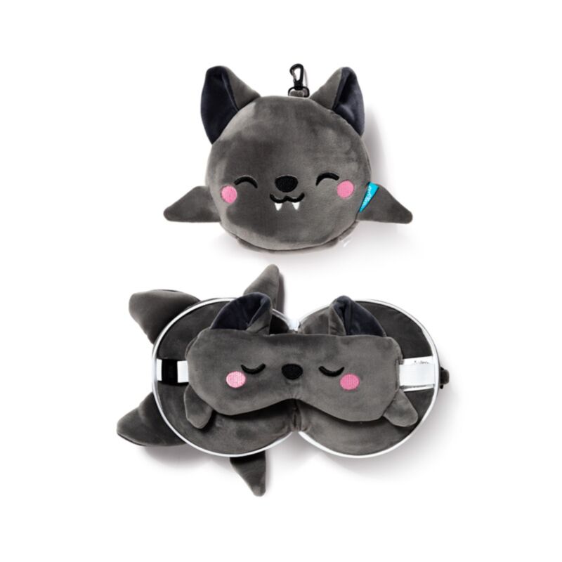 Relaxeazzz Dexter la chauve-souris Adoramals oreiller de voyage masque de sommeil