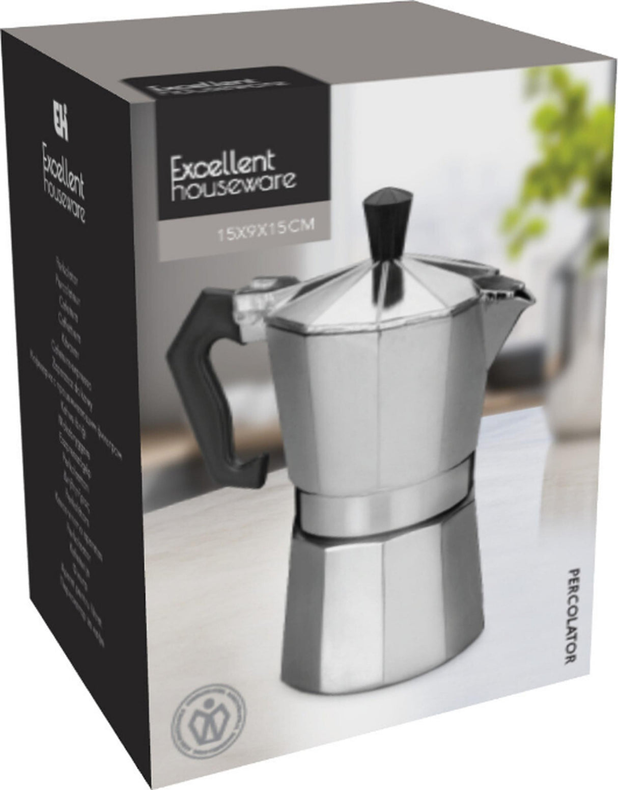 Excellent houseware percolator aluminium 330ml