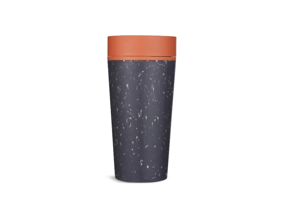 Circulaire co. tasse à café - tasse circulaire - noir orange - 340 ml