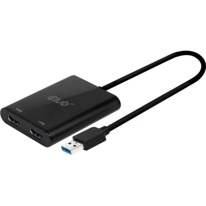 Club 3D USB 3.2 Gen1 Type A à HDMI Double Monitor 4K 60Hz