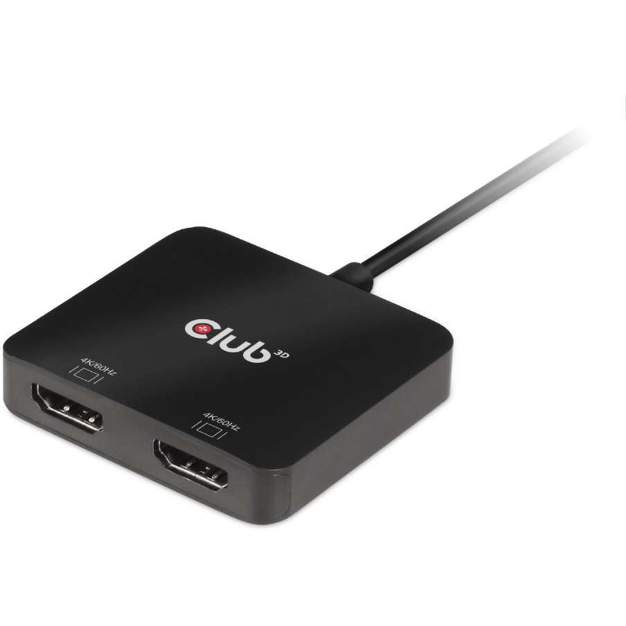 Club 3D USB-C (mâle) à double hdmi (femme) 4k 60Hz MST H