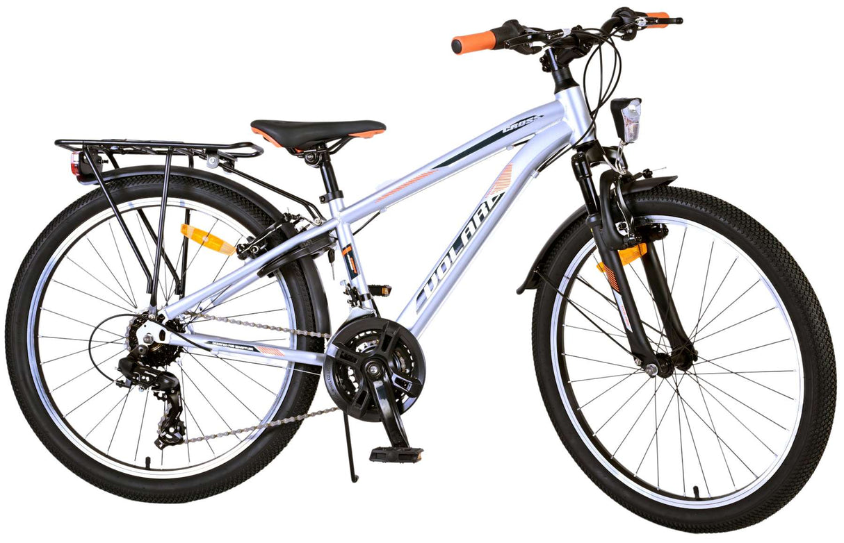 Volare Cross Children's Bike Boys 24 pouces Silver 18 Engrenages à deux mains