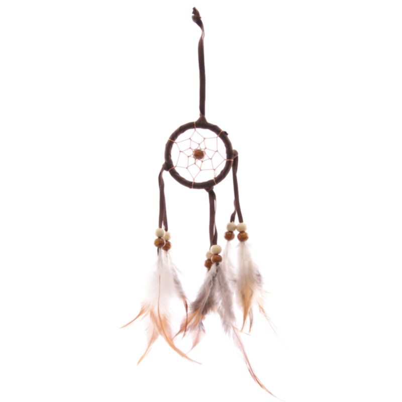 Mini attrape-rêves plumes - cerceau 5cm