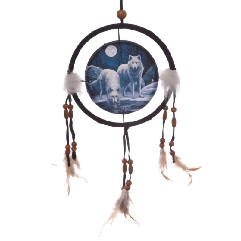 Lisa Parker attrape-rêves loup d'hiver 16cm
