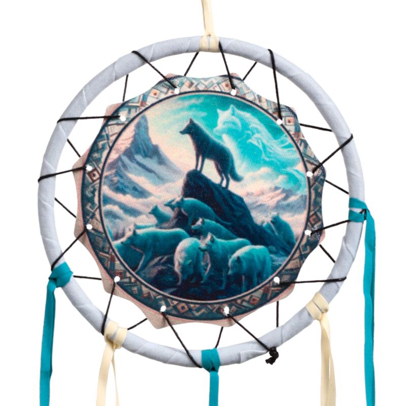 Attrape rêves esprit du loup 16cm