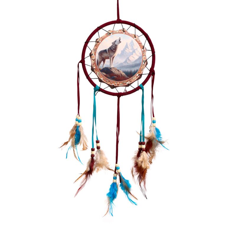 Attrape-rêves loup des montagnes 16cm
