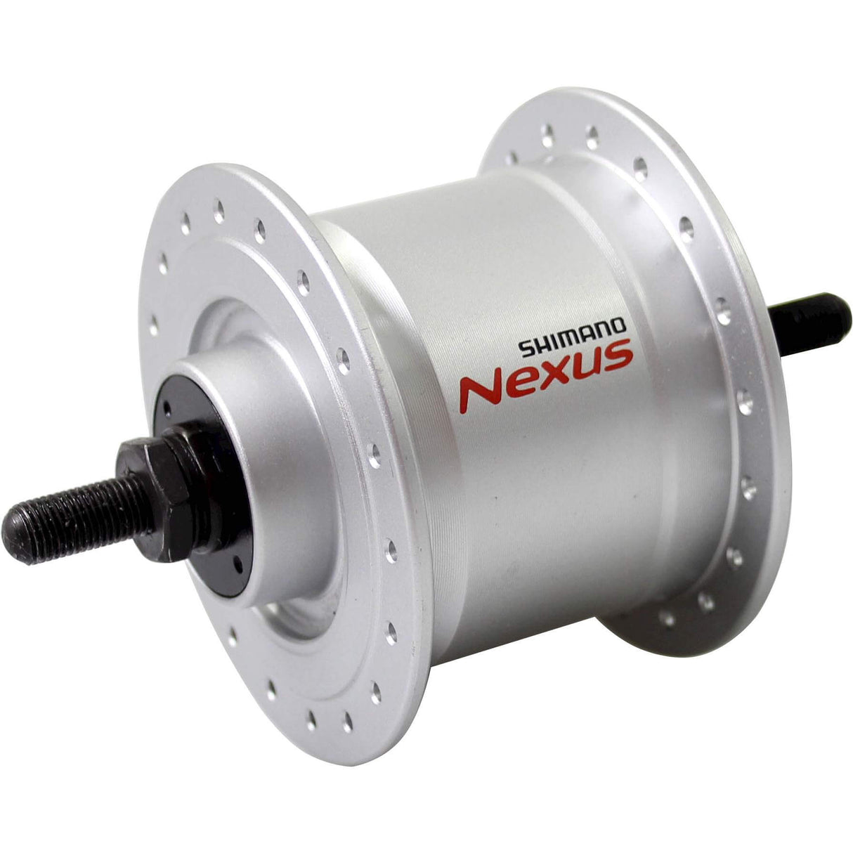 Shimano moyeu dynamo 36g axe plein 6v 2.4w dhc3000 argent