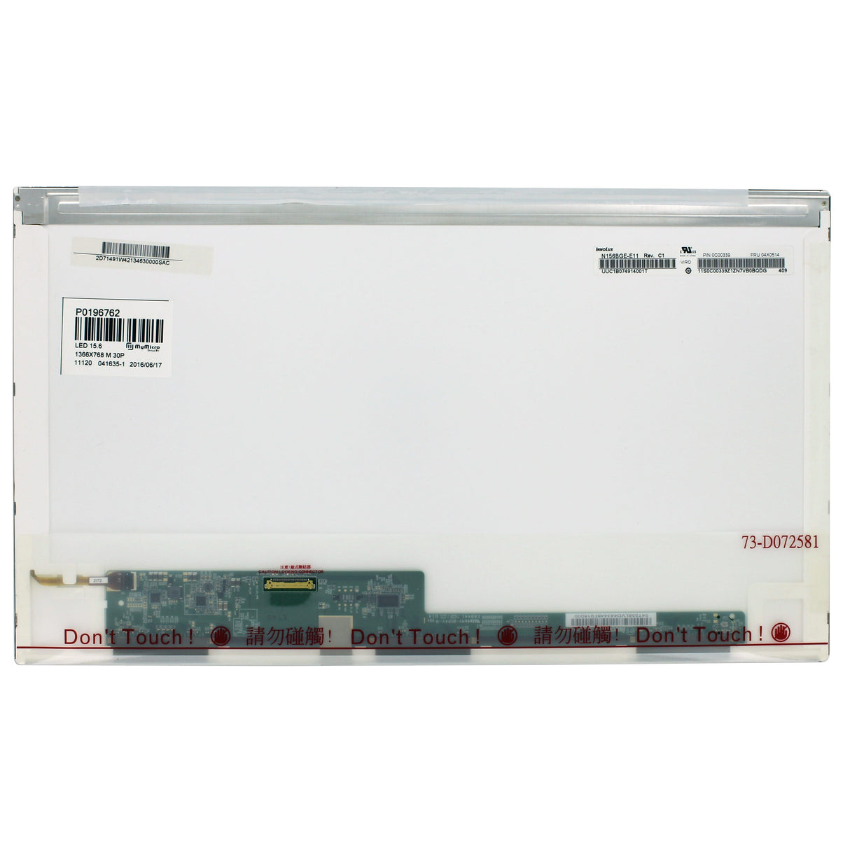 Écran LCD 15,6 pouces 1366x768 mat 30 broches EDP