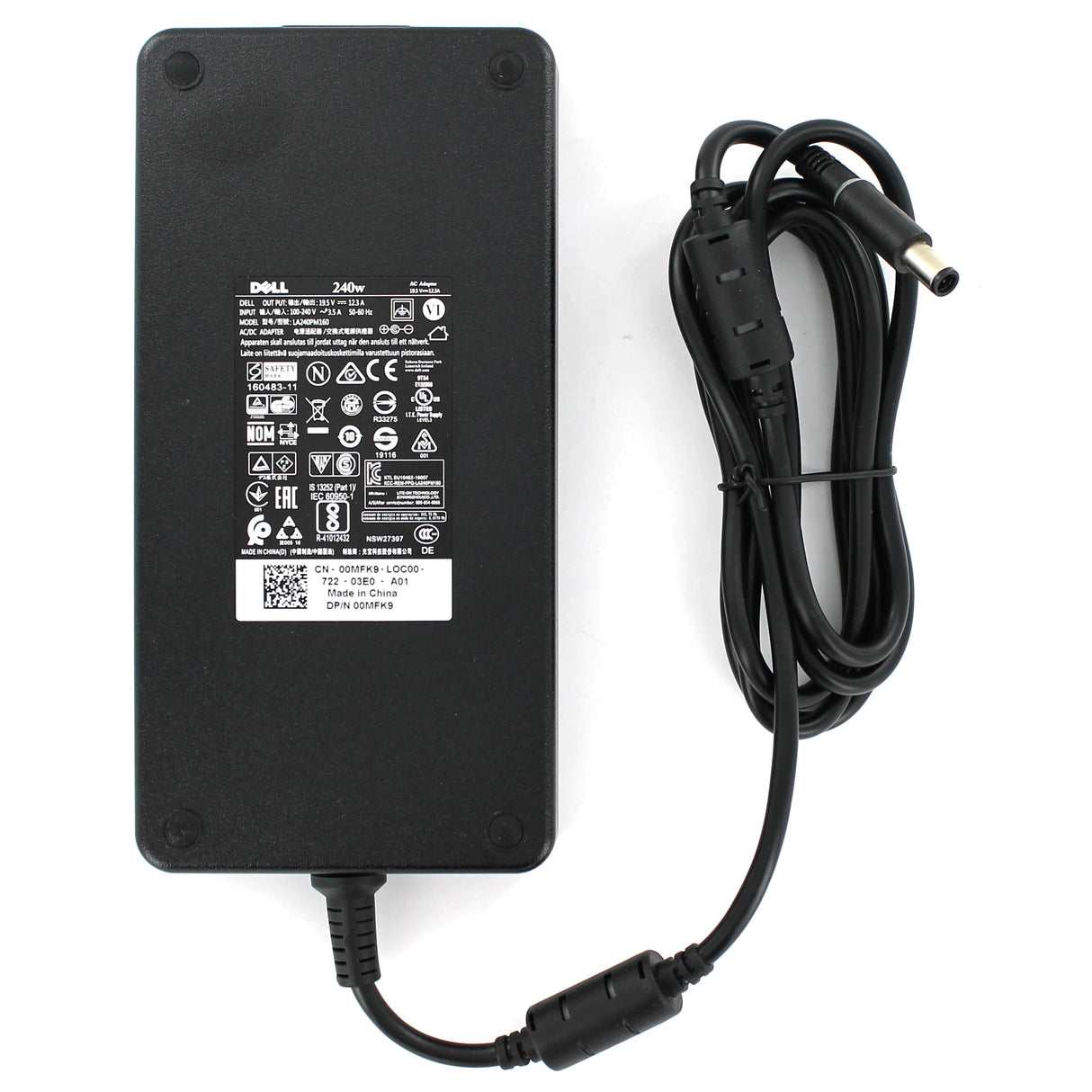 Adaptateur AC Dell pour ordinateur portable 240W