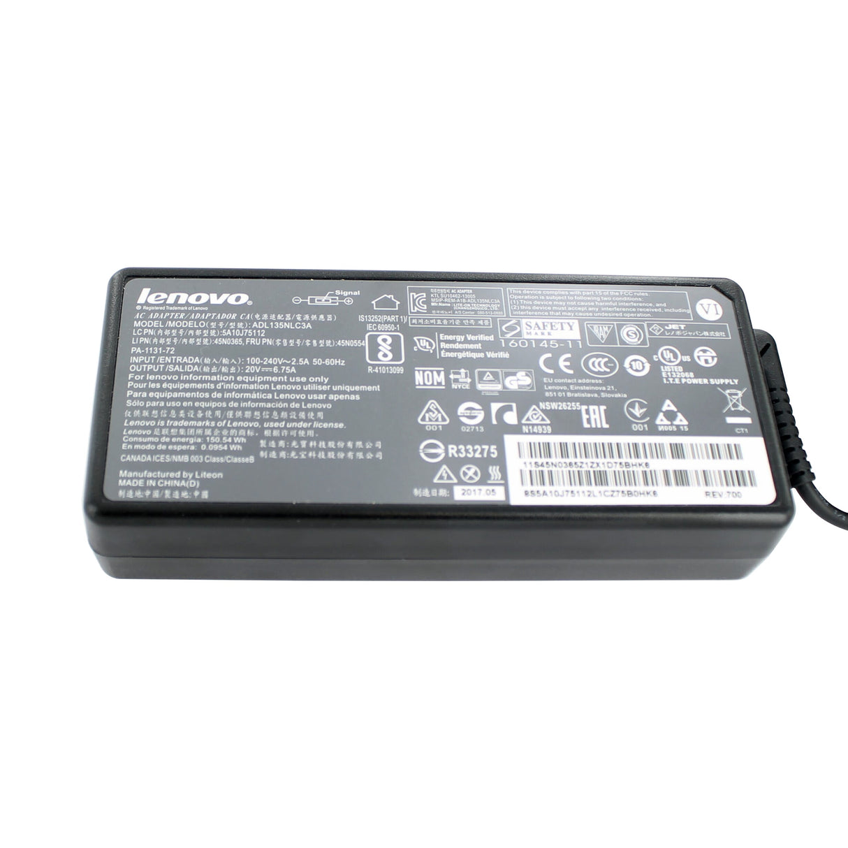 Adaptateur AC de Lenovo ordinateur portable 135W