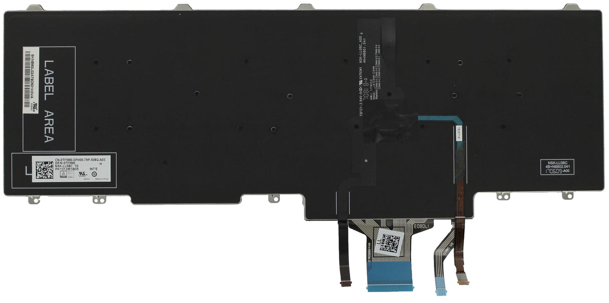 Clavier d'ordinateur portable Ty Dell qwer us + rétroéclairage
