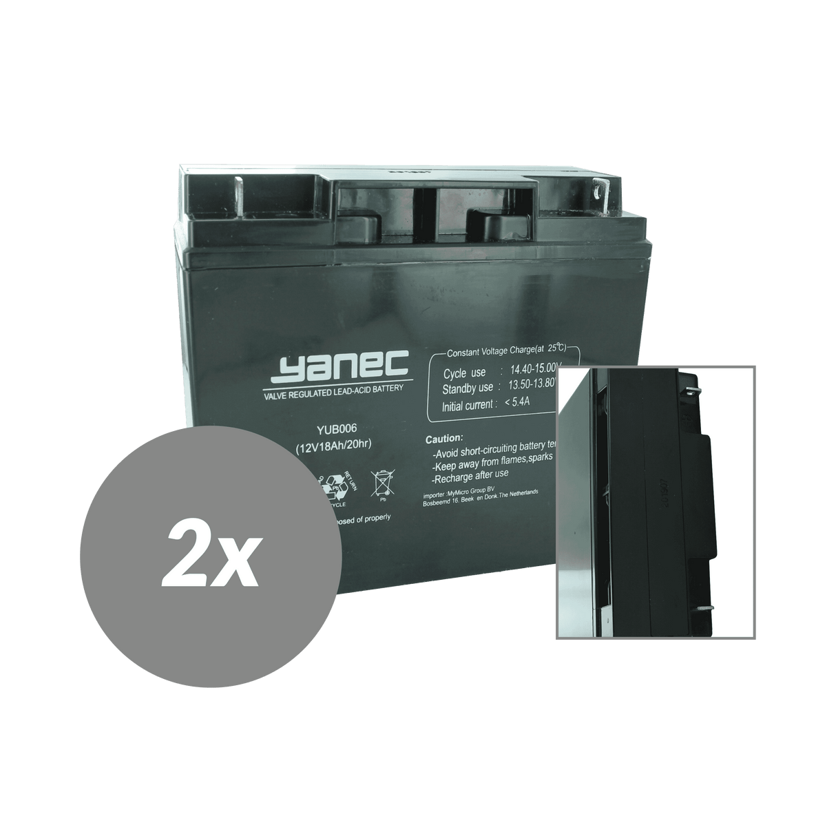 Kit de remplacement de batterie Yanec UPS rbc7 (hors câbles)