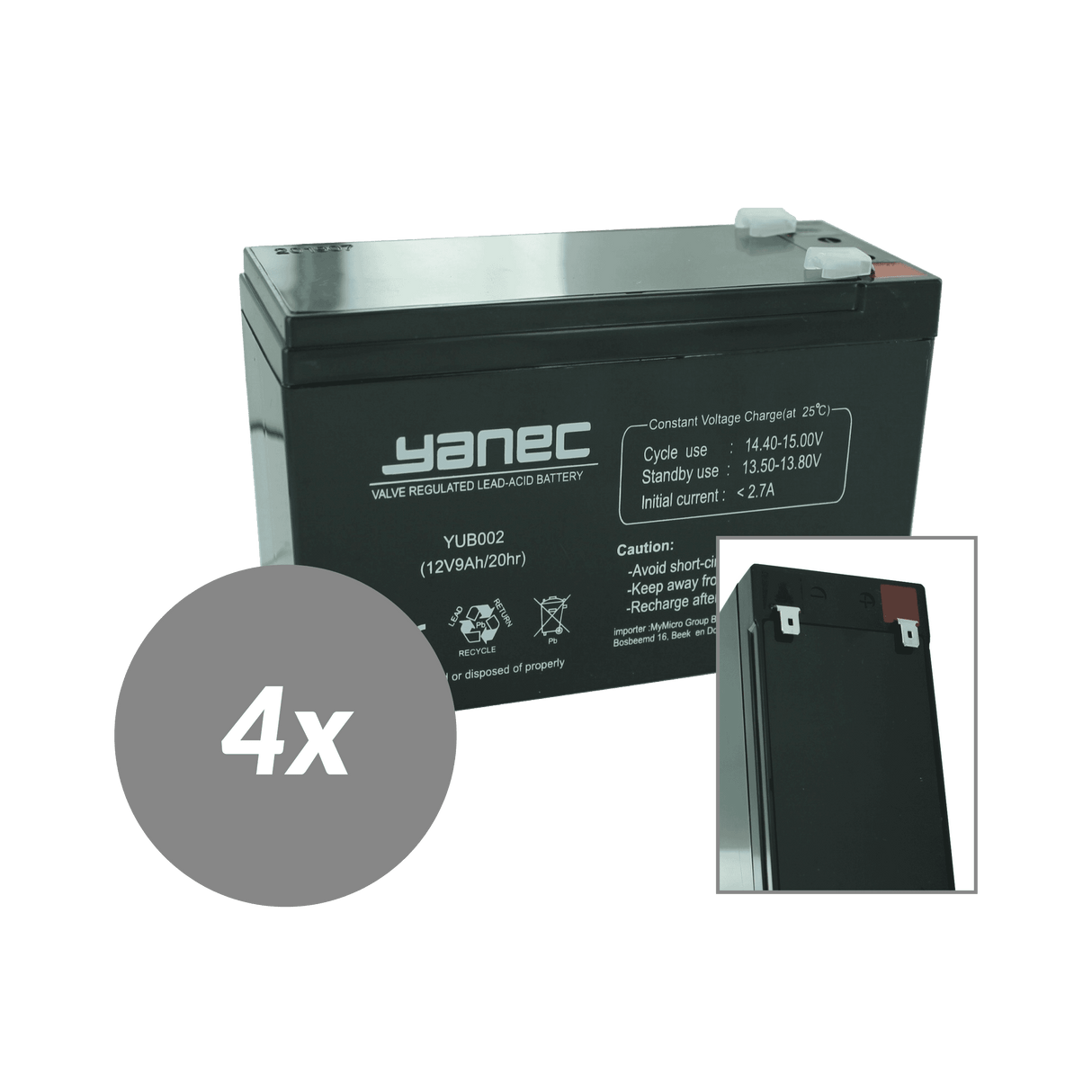 Kit de remplacement de batterie Yanec UPS rbc115 (hors câbles)