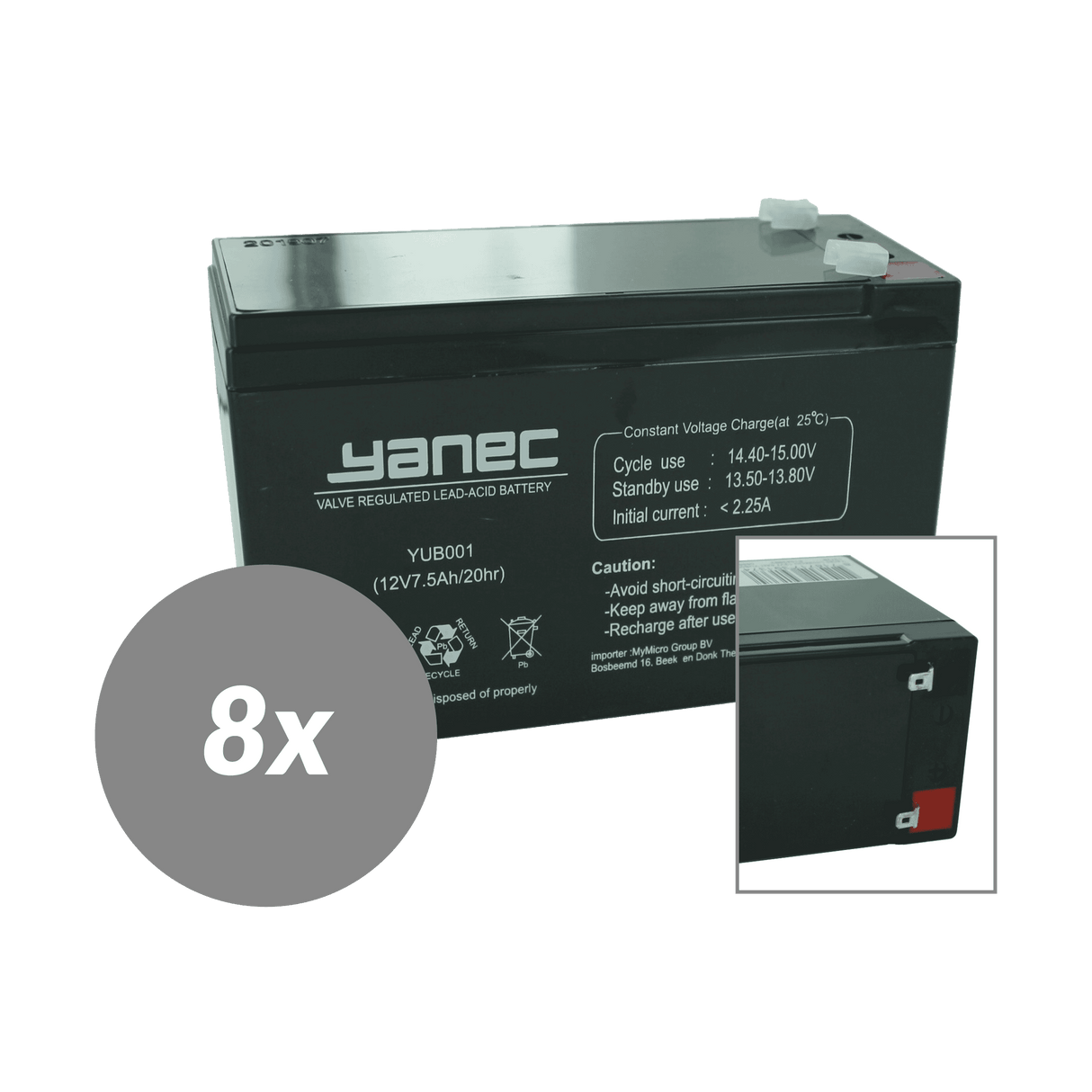 Kit de remplacement de batterie Yanec UPS rbc26 (hors câbles)