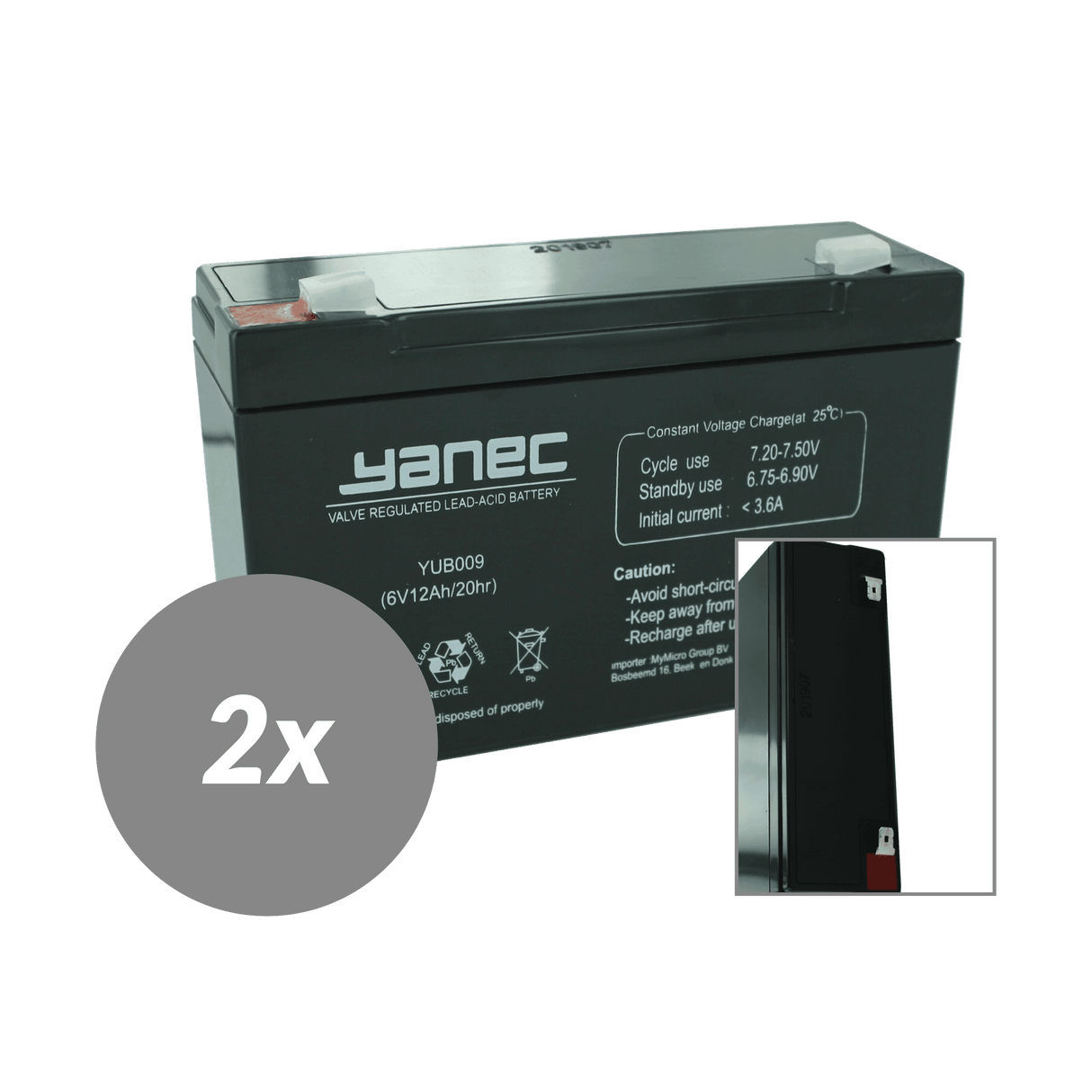 Kit de remplacement de batterie Yanec UPS rbc3 (hors câbles)